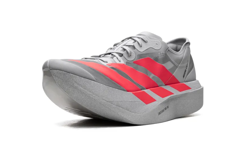 More Adidas Shoes Adizero Adios Pro Evo 2 'Silver Metallic Lucid Red Grey Two'